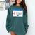 Anti Social Introvert Social Interaction Not Supported Comfort Colors Sweatshirt Blue Spruce