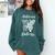 Antisocial Butterfly Introvert Anti Party People Comfort Colors Sweatshirt Blue Spruce