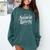 ANTISOCIAL BUTTERFLY Introvert Comfort Colors Sweatshirt Blue Spruce