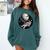 Astronaut Aesthetic Holding Moon Balloon Planets Introvert Comfort Colors Sweatshirt Blue Spruce