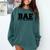 BAE And Educated Black History Month Graduation Comfort Colors Sweatshirt Blue Spruce