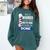Barber Stylist Barber College Graduation Comfort Colors Sweatshirt Blue Spruce