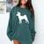 Basenji Graduation Dog Graduate Comfort Colors Sweatshirt Blue Spruce