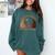 Black Queen With a Masters Degree Melanin Girls Graduation Comfort Colors Sweatshirt Blue Spruce