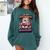 Book Lover Owl Reading Books Introvert Bookworm Comfort Colors Sweatshirt Blue Spruce