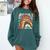 Books Helping Introverts Avoid Conversation Comfort Colors Sweatshirt Blue Spruce