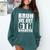 Bruh We Out 6th Graders Sixth Grade Graduation Class Of 2025 Comfort Colors Sweatshirt Blue Spruce