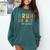 Bruh We Out 6th Graders Sixth Grade Graduation Comfort Colors Sweatshirt Blue Spruce