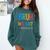 Bruh We Out Seniors Senior Year Back To School Graduation Comfort Colors Sweatshirt Blue Spruce
