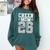 Cheer Mom Senior 2026 Cheerleaders Graduation Mother Comfort Colors Sweatshirt Blue Spruce