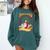 Christian Jesus Religious Sayings Catholic Introvert Comfort Colors Sweatshirt Blue Spruce