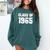Class Of 1965 High School College Graduation Reunion Comfort Colors Sweatshirt Blue Spruce