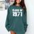 Class Of 1971 High School College Graduation Reunion T-Shirt Comfort Colors Sweatshirt Blue Spruce