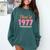 Class Of 1977 School Graduation Meetup Reunion Comfort Colors Sweatshirt Blue Spruce