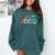 Class Of 2000 School Reunion College Highschool Graduation Premium Tri-Blend Comfort Colors Sweatshirt Blue Spruce