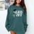 Class Of 2017 Senior Graduation Comfort Colors Sweatshirt Blue Spruce