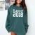 Class Of 2018 Graduation Senior High School College Comfort Colors Sweatshirt Blue Spruce