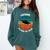 Class Of 2021 Done Senior Graduation Retro Sunset Comfort Colors Sweatshirt Blue Spruce