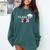 Class Of 2021 Graduation For Him Her Bowling Comfort Colors Sweatshirt Blue Spruce
