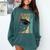 Class Of 2022 Graduation Cat Seniors Grad Comfort Colors Sweatshirt Blue Spruce