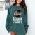 Class Of 2024 Graduation Senior Football Mom 2024 Comfort Colors Sweatshirt Blue Spruce