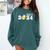 Class Of 2024 Senior Softball Player Graduation Comfort Colors Sweatshirt Blue Spruce
