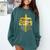 Class Of 2025 Christian Graduation Senior Graduate Men Women Comfort Colors Sweatshirt Blue Spruce