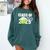 Class Of 2025 Graduation Senior Tennis Player Comfort Colors Sweatshirt Blue Spruce