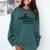 Class Of 2025 Gymnastics Mom Senior Gymnast Graduation Comfort Colors Sweatshirt Blue Spruce
