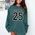 Class Of 2025 High School Senior 25 On Back Graduation Comfort Colors Sweatshirt Blue Spruce