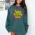 Class Of 2025 Senior Fresh 90s TV Style Retro Graduation Comfort Colors Sweatshirt Blue Spruce