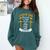 Class Of 2025 Senior Graduation Cross Quote Faith In God Comfort Colors Sweatshirt Blue Spruce