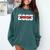Class Of 2025 Senior Graduation 2025 And Red Comfort Colors Sweatshirt Blue Spruce