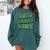 Class Of 2025 Senior Green Student Graduation Comfort Colors Sweatshirt Blue Spruce