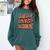 Class Of 2025 Senior Orange And Student Graduation Comfort Colors Sweatshirt Blue Spruce