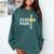 Class Of 2025 Softball Mom Senior Graduation Graduate Women Comfort Colors Sweatshirt Blue Spruce
