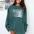 Class Of 2025 Volleyball Senior Class 25 Graduation Comfort Colors Sweatshirt Blue Spruce