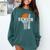 Class Of 2026 Basketball Senior 26 Player Team Graduation Comfort Colors Sweatshirt Blue Spruce