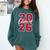 Class Of 2026 Graduation Red With Varsity Letters Comfort Colors Sweatshirt Blue Spruce