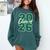 Class Of 2026 Graduation Varsity Green And On The Back Comfort Colors Sweatshirt Blue Spruce