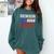 Class Of 2026 Senior Back To School American Flag Graduation Comfort Colors Sweatshirt Blue Spruce