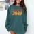 Class Of 2027 Graduation Senior Back To School 2026 Graduat Comfort Colors Sweatshirt Blue Spruce