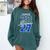 Class Of 2027 Senior 2027 Graduation Comfort Colors Sweatshirt Blue Spruce