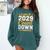 Class Of 2029 Count Down Fun First Day 8th Grade Graduation Comfort Colors Sweatshirt Blue Spruce