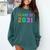 Class Of 2031 High School Graduation Date Kindergarten Shirt Comfort Colors Sweatshirt Blue Spruce