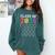 Class Of 2035 Graduation Check List Comfort Colors Sweatshirt Blue Spruce