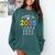 Class Of 2035 Grow With Me Checklist Graduation Comfort Colors Sweatshirt Blue Spruce