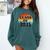 Class Of 2035 Senior Graduate Retro Graduation Comfort Colors Sweatshirt Blue Spruce
