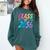 Class Of 2036 First Day Kindergarten Grow With Me Graduation Comfort Colors Sweatshirt Blue Spruce