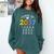 Class Of 2037 Grow With Me Checklist Graduation Comfort Colors Sweatshirt Blue Spruce